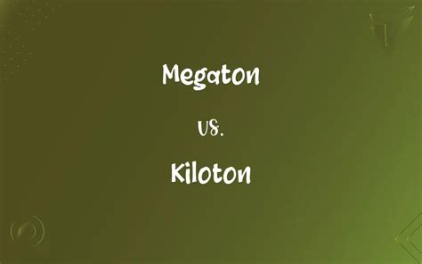mega to kilo|difference between kiloton and megaton.